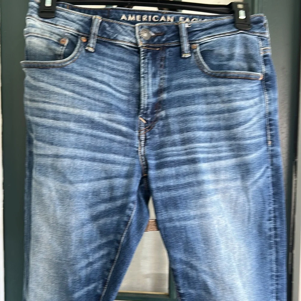 American Eagle Outfitters Blue Slim Jeans Vintage-Inspired